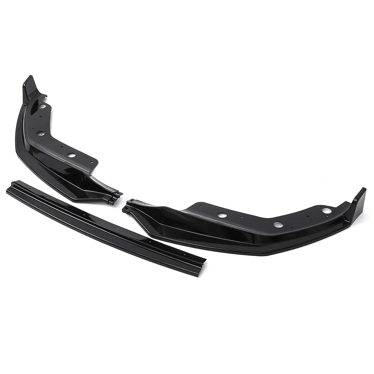 BMW Serie 8 G14 G15 G16 M-Sport Splitter labio delantero negro brillante (2018+)