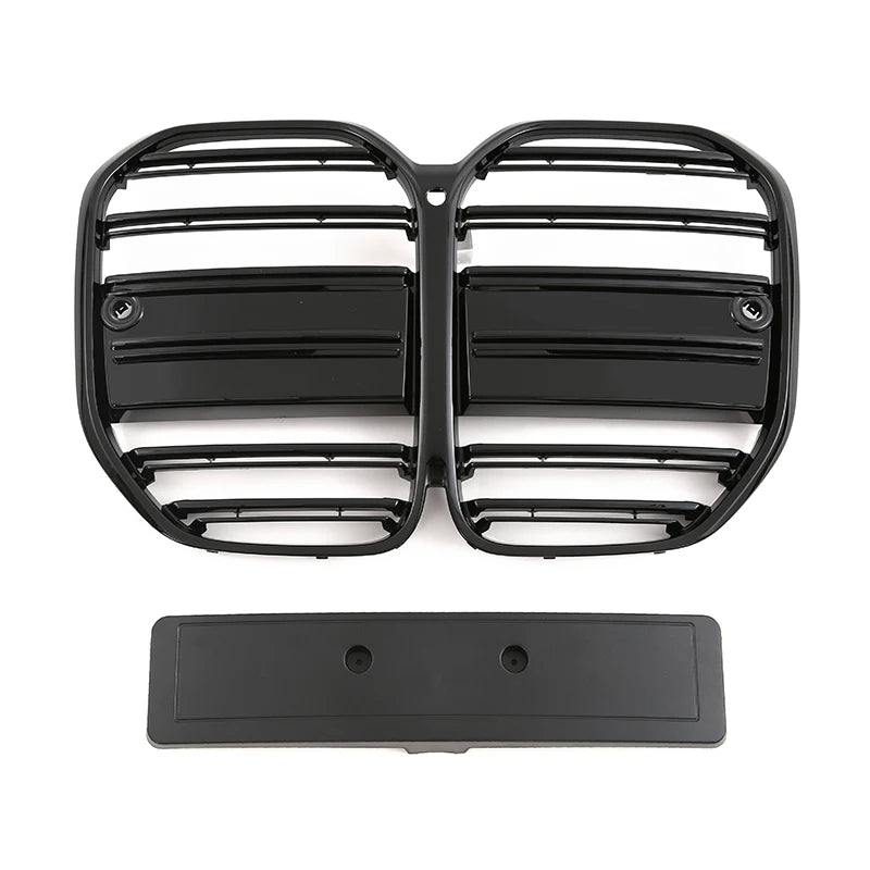 BMW 4 Series G22 G23 Gloss Black Double Slat Front Grill (2020+)