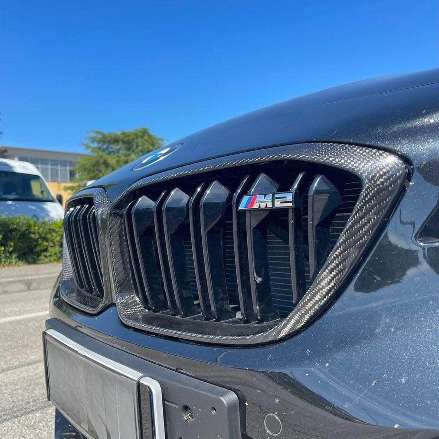 Parrillas delanteras de carbono de doble lama para BMW M2 F87 Competition (2018-2020)
