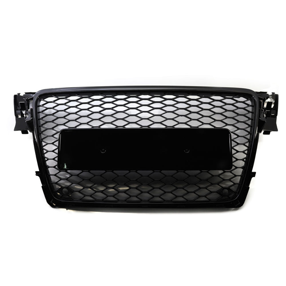 Audi A4/S4 B8 Parrilla Estilo RS4 Negro Brillo Panal (2008-2012)