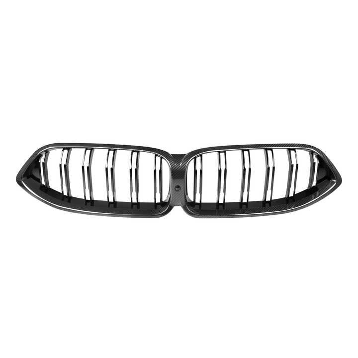 BMW 8 Series G14 G15 G16 / M8 F91 F92 F93 Pre-Preg Dry Carbon Fibre Double Slat Grill (2018-2023)