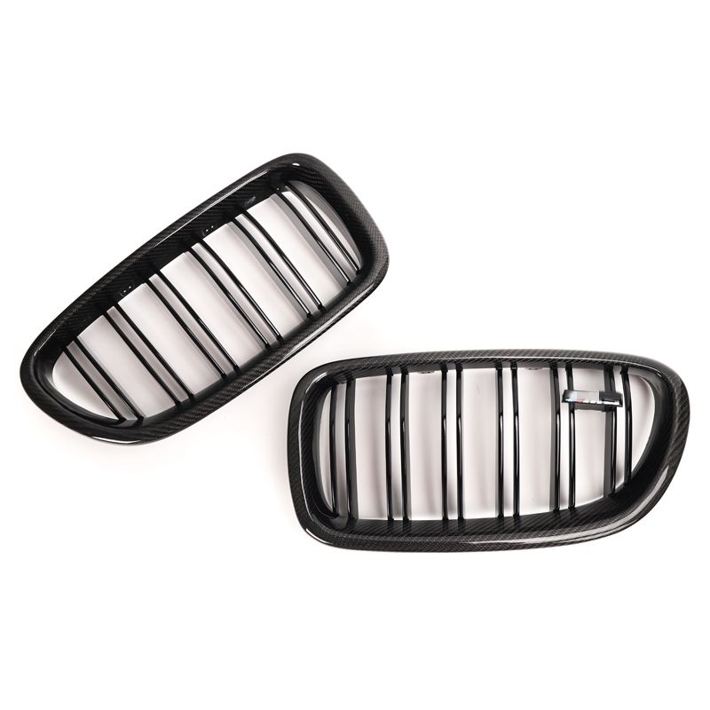 BMW 5 Series / M5 F10/F11 Carbon Fibre Double Slat Front Grills (2010-2017)