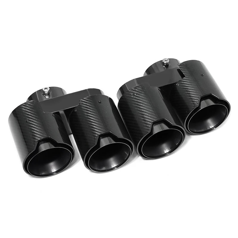 BMW X5/X6/X7 | G05/G06/G07 Colas de escape cuádruples de carbono
