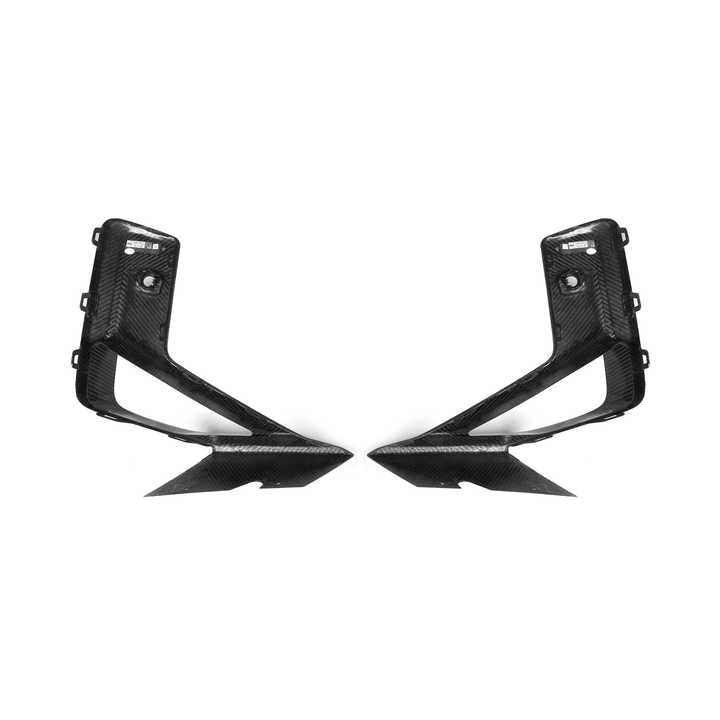 BMW X3M F97 X4M F98 LCI Pre-Preg Dry Oem Style Carbon Fibre Front Bumper Inserts By OPTIC (2022+)