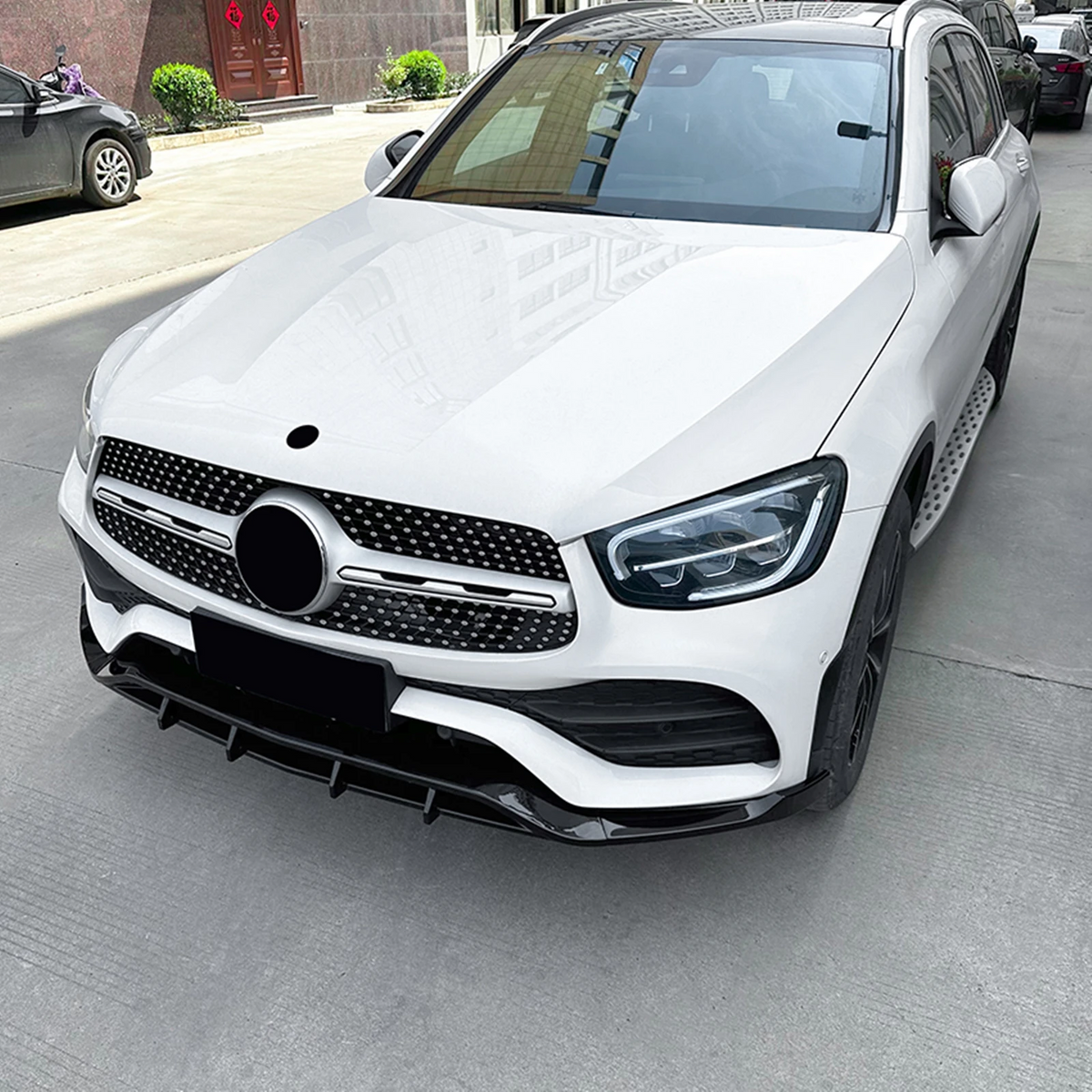 Mercedes GLC X253/C253 Facelift Lip Frontal Negro Brillo (2020-2022)