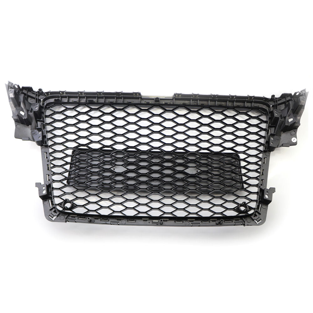 Audi A4/S4 B8 Parrilla Estilo RS4 Negro Brillo Panal (2008-2012)