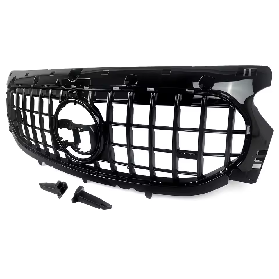 Mercedes GLA H247 Gloss Black Panamericana GT Style Grill (2020-2023)