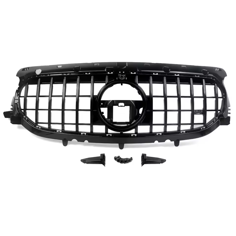 Mercedes GLA H247 Gloss Black Panamericana GT Style Grill (2020-2023)