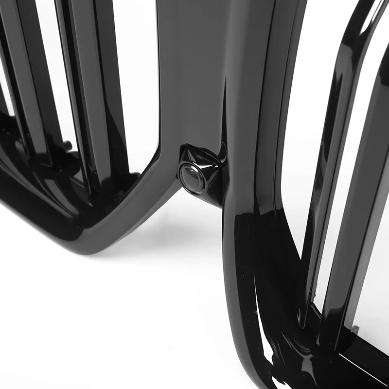 BMW X6 & X6M G06 F96 Gloss Black Double Slat Front Grills (2019-2022)