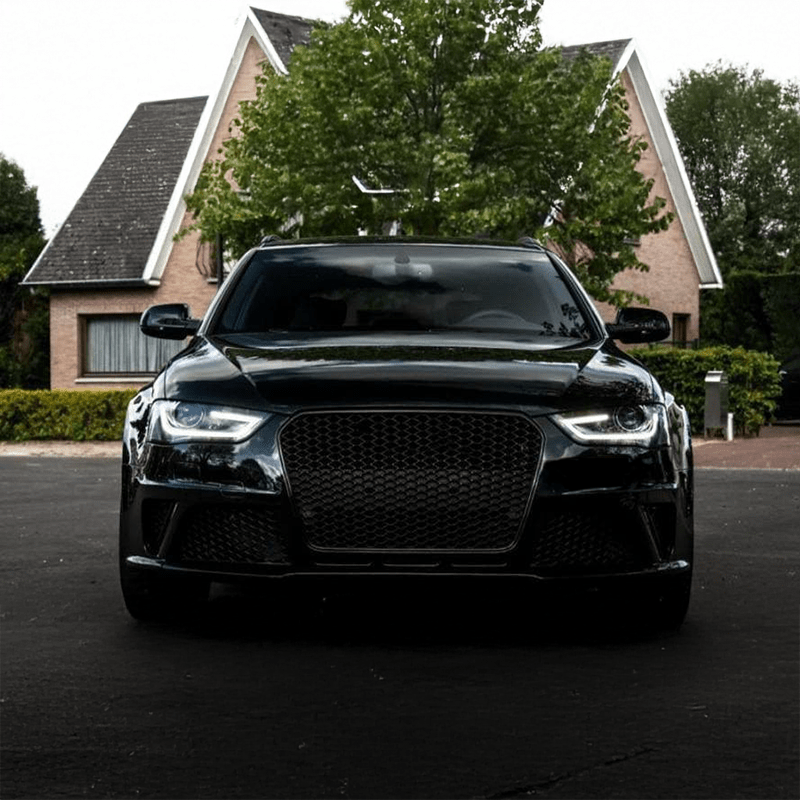 Audi A4/S4 B8.5 Parrilla tipo RS4 Negro Brillo Panal de Abeja (2013-2016)