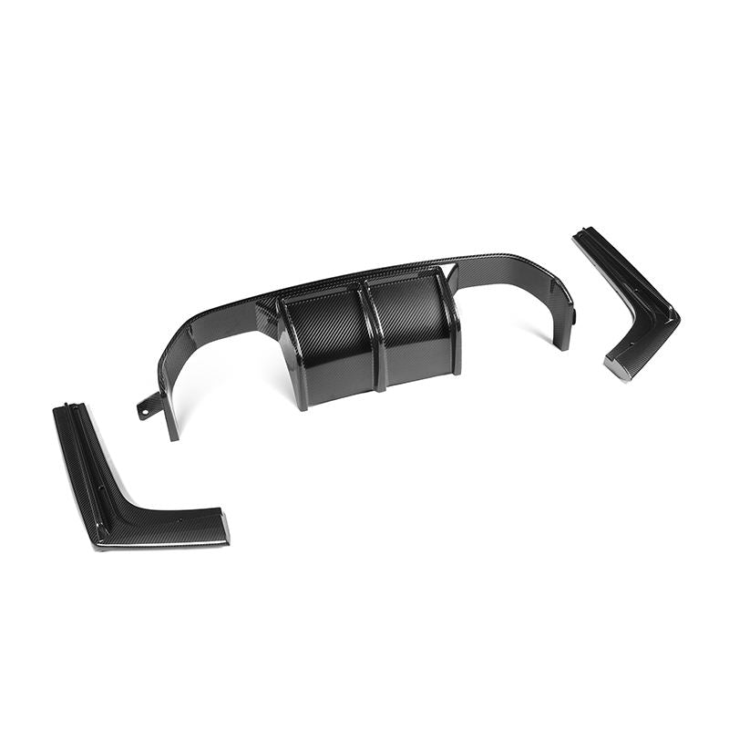 BMW M3 F80 / M4 F82 F83 Difusor Trasero GT de 3 Piezas en Carbono Prepreg Seco por OPTIC (2014-2019)
