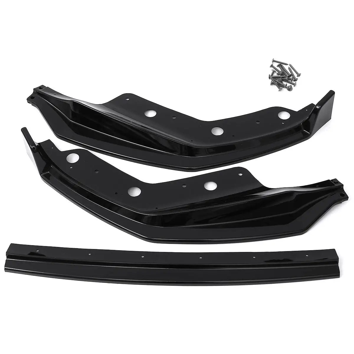 BMW Serie 8 G14 G15 G16 M-Sport Splitter labio delantero negro brillante (2018+)