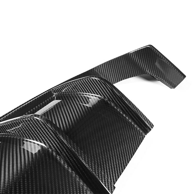BMW M3 F80 / M4 F82 F83 Difusor Trasero GT de 3 Piezas en Carbono Prepreg Seco por OPTIC (2014-2019)