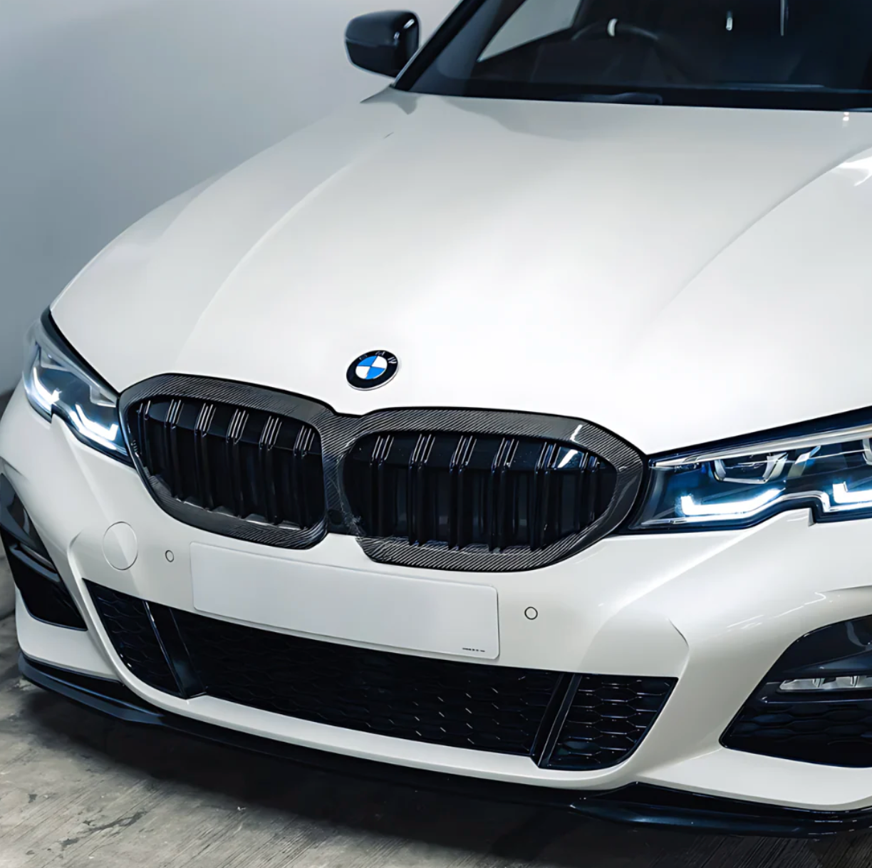BMW Serie 3 G20/G21 Pre-LCI Parrilla Doble Lama de Carbono (2019-2022)