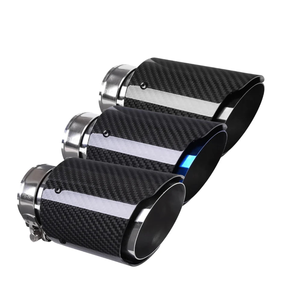 Colas de escape de carbono corte biselado para BMW Serie 3 335I/335D (E90/E91/E92/E93)
