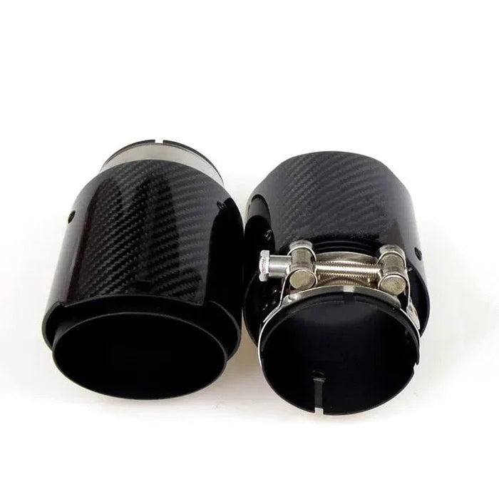 Colas de escape de carbono corte biselado para BMW Serie 3 335I/335D (E90/E91/E92/E93)