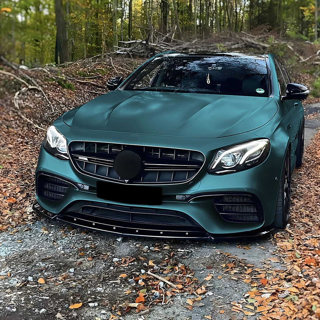 Mercedes Clase E W213 Lip Frontal Estilo E63 AMG Negro Brillo (2017-2020)