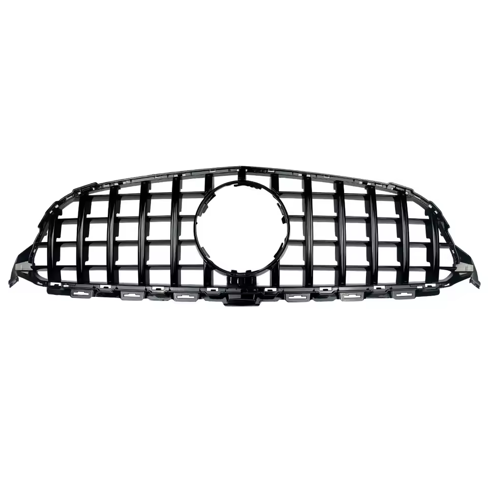 Mercedes C-Class W205/C205 Gloss Black Panamericana GT Style Grill (2019-2021)