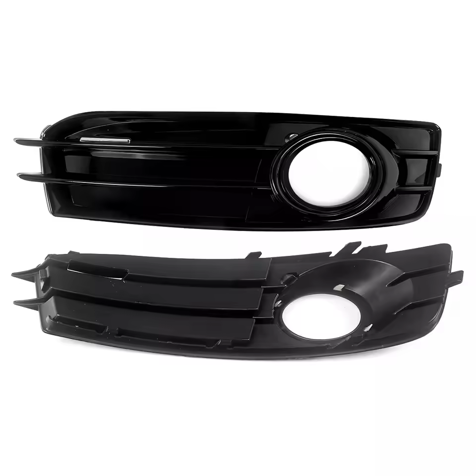 Audi A3 8P S-Line Gloss Black Fog Light Grills (2008-2012)