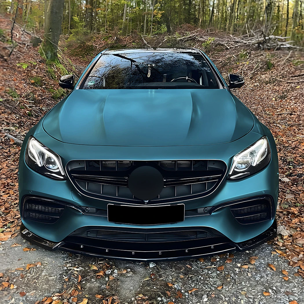 Mercedes Clase E W213 Lip Frontal Estilo E63 AMG Negro Brillo (2017-2020)