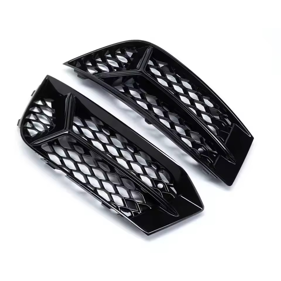 Parrillas de luz antiniebla Negro Brillo para Audi A3/S3 8V Facelift (2017-2020)