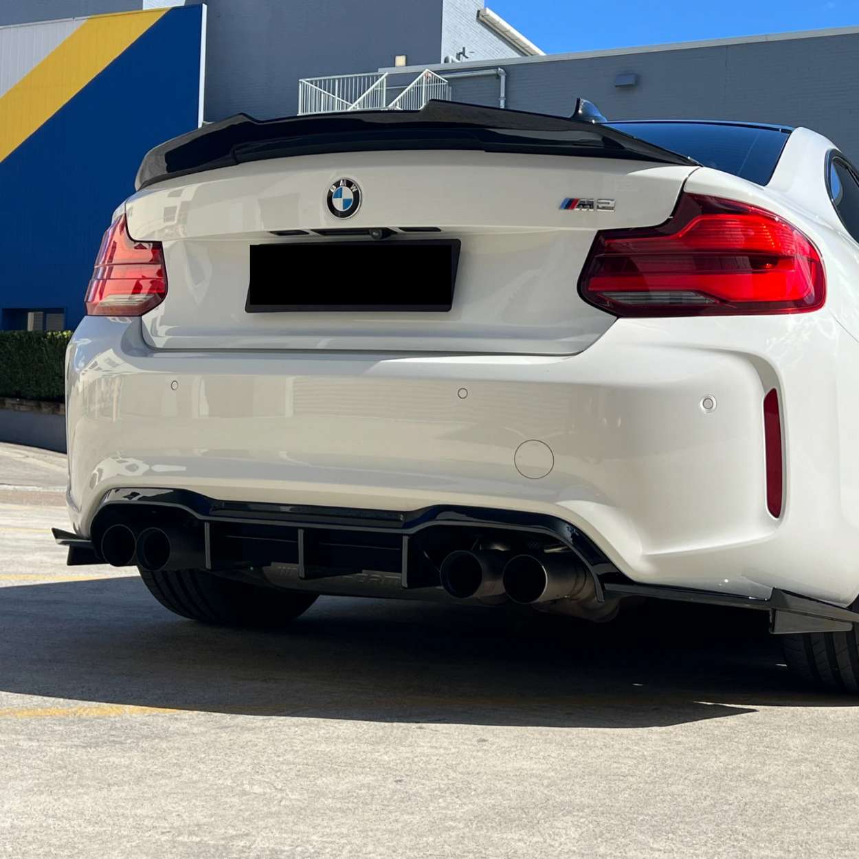Alerón trasero BMW Serie 2 F22 / M2 F87 Gloss Black Ducktail PSM Style (2014-2021)