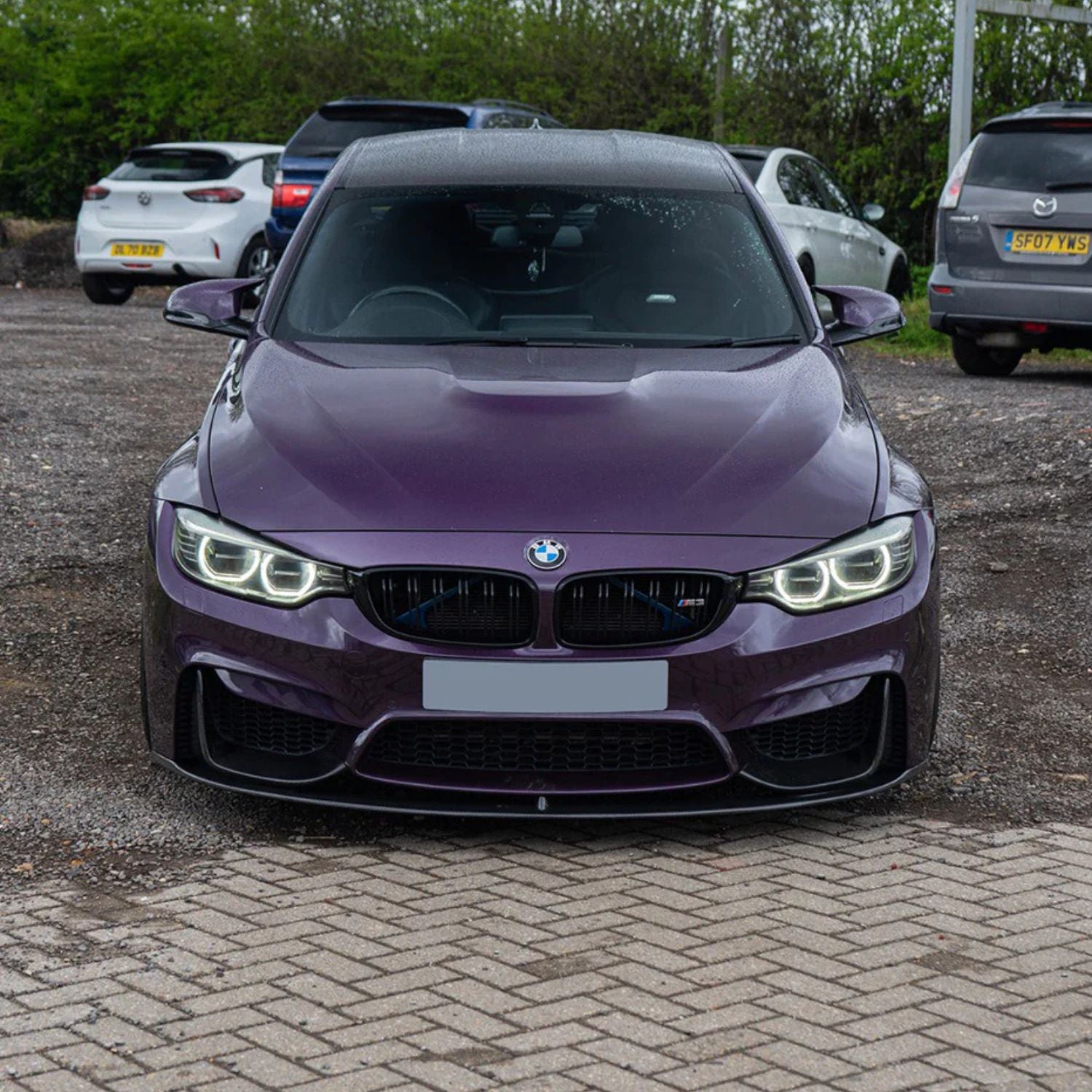 BMW M3 F80 / M4 F82 F83 Pre-Preg Dry Carbon Fibre MP Style Front Lip Splitter By OPTIC (2014-2018)