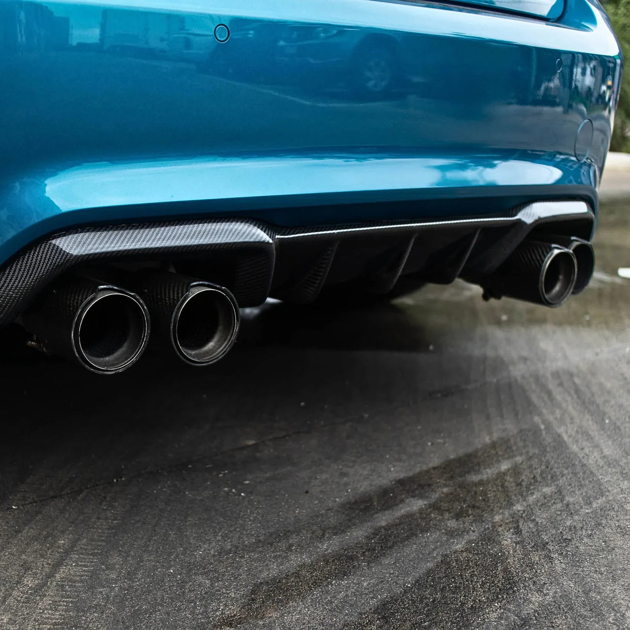 Difusor de Carbono Prepreg Seco para BMW M2 F87 por OPTIC (2015-2021)