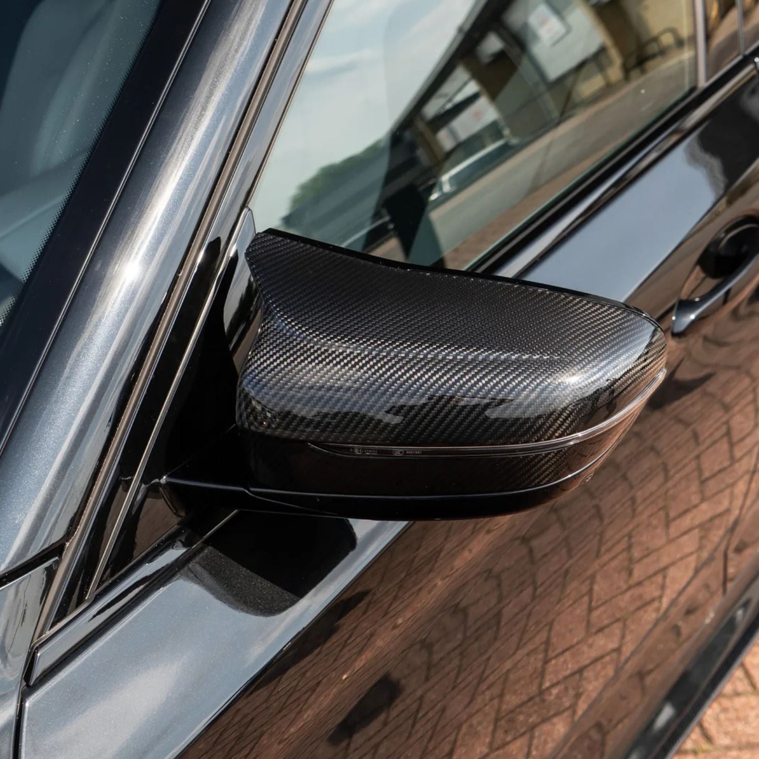 BMW M5 F90 Pre-Preg Dry M-Style Carbon Fibre Mirror Covers By OPTIC (2017-2023)