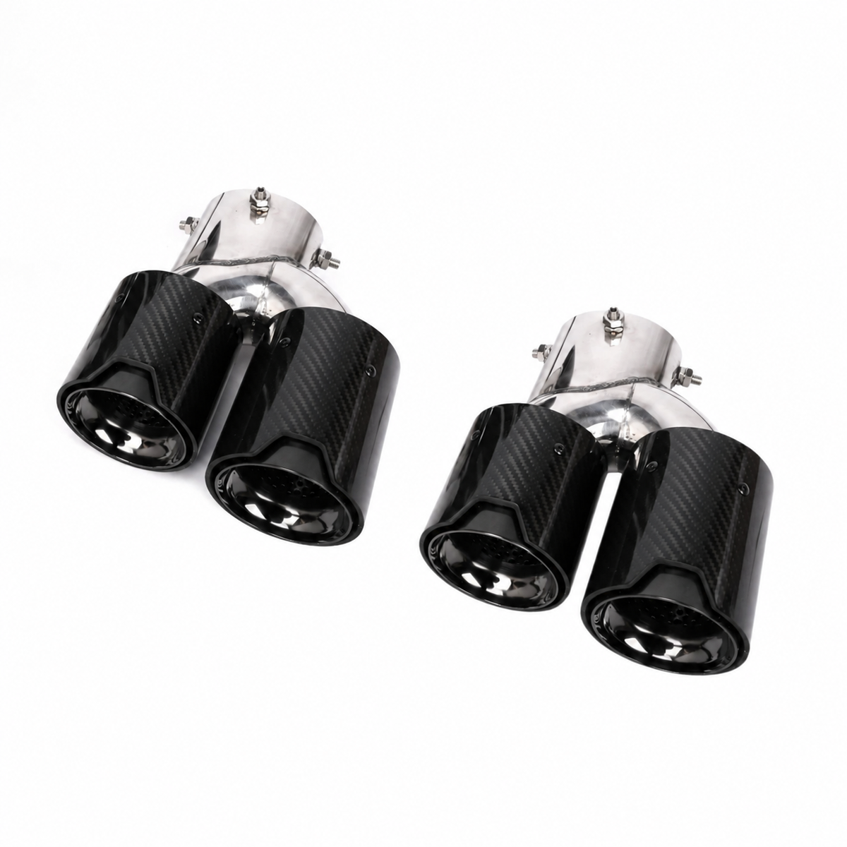 BMW Serie 2/3/4 | G42/G20/G22 | M240i/M340i/M440i Colas de escape cuádruples de carbono