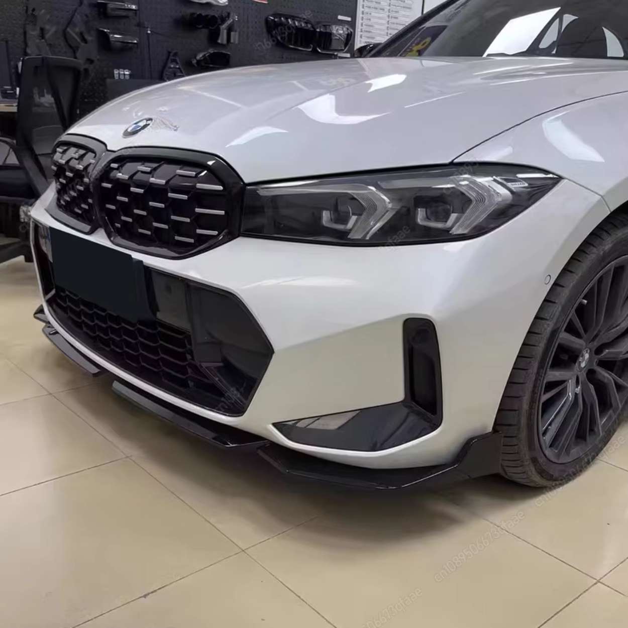 BMW Serie 3 G20/G21 LCI M-Sport Estilo MP Lip Frontal Negro Brillo (2022+)