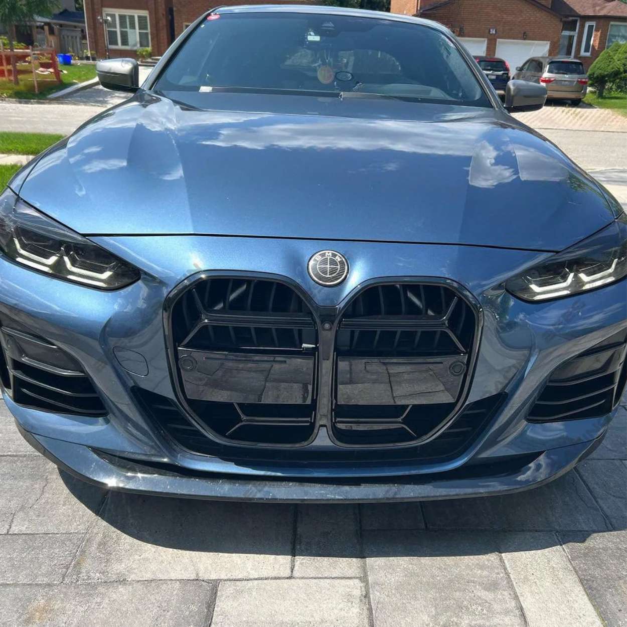BMW Serie 4 G22 G23 Parrilla Estilo CSL Negro Brillo (2020+)
