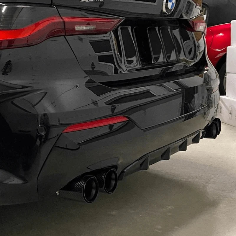 BMW Serie 2/3/4 | G42/G20/G22 | M240i/M340i/M440i Colas de escape cuádruples de carbono