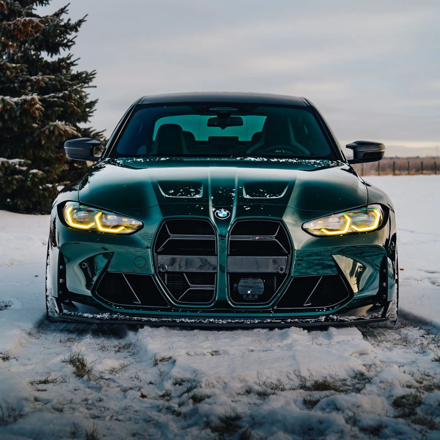 BMW M3 / M4 G80/G81/G82/G83 Csl Pre-Preg Dry Carbon Fibre Front Grill By OPTIC (2021+)