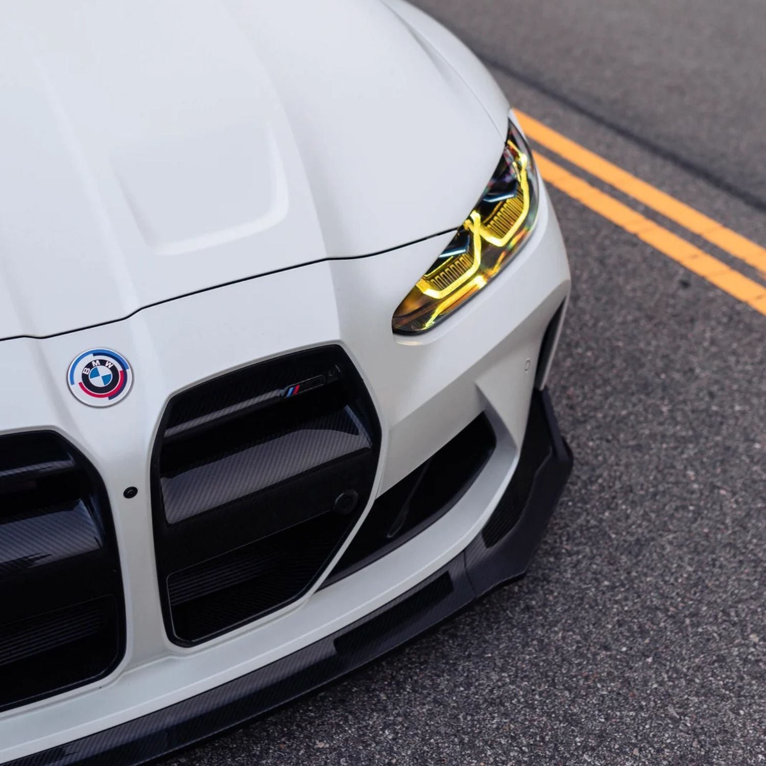 Juego de Módulos de Luces LED DRL Amarillas Estilo CSL para BMW Serie 4 G22/G23/G26 (2021-2025)