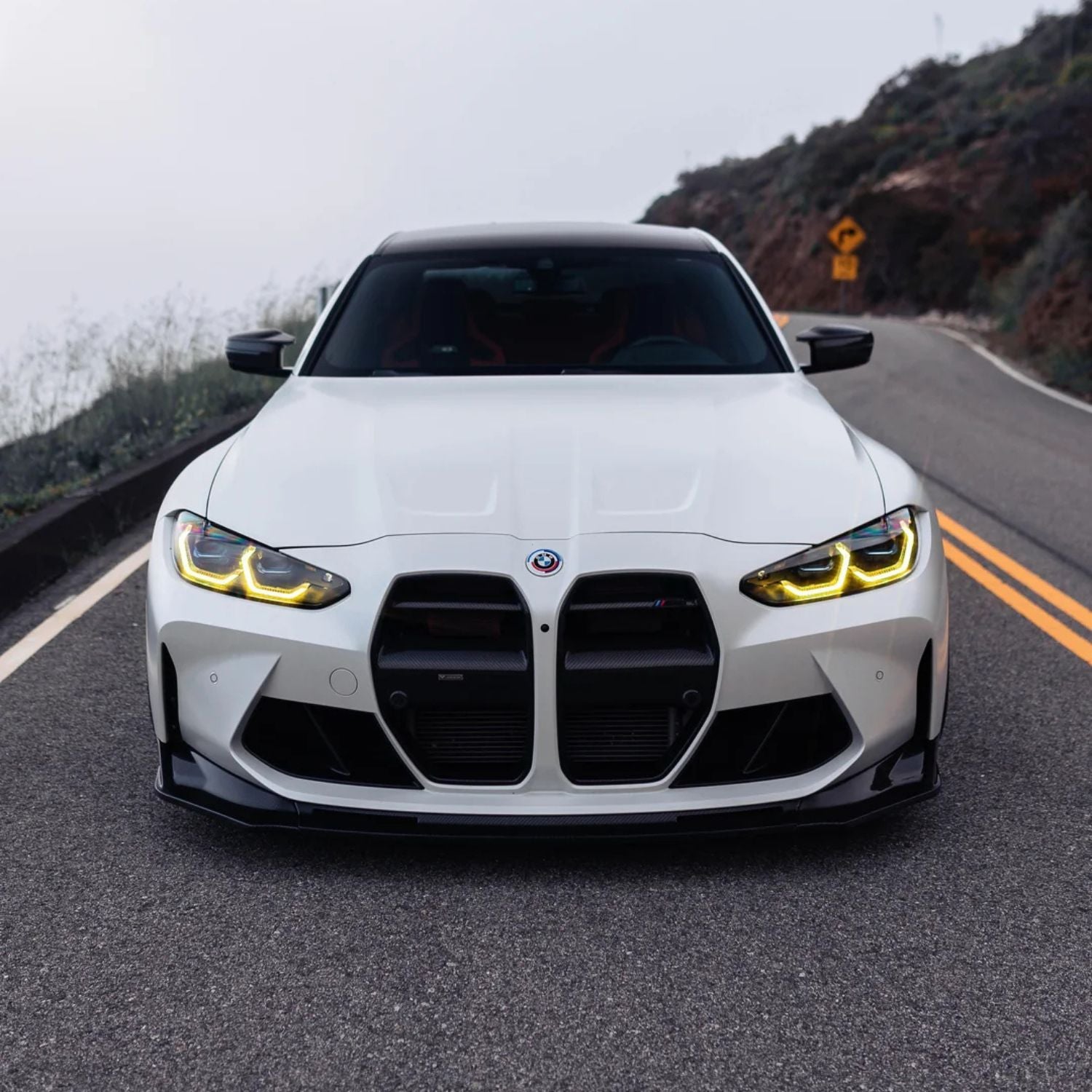 Juego de Módulos de Luces LED DRL Amarillas Estilo CSL para BMW Serie 4 G22/G23/G26 (2021-2025)