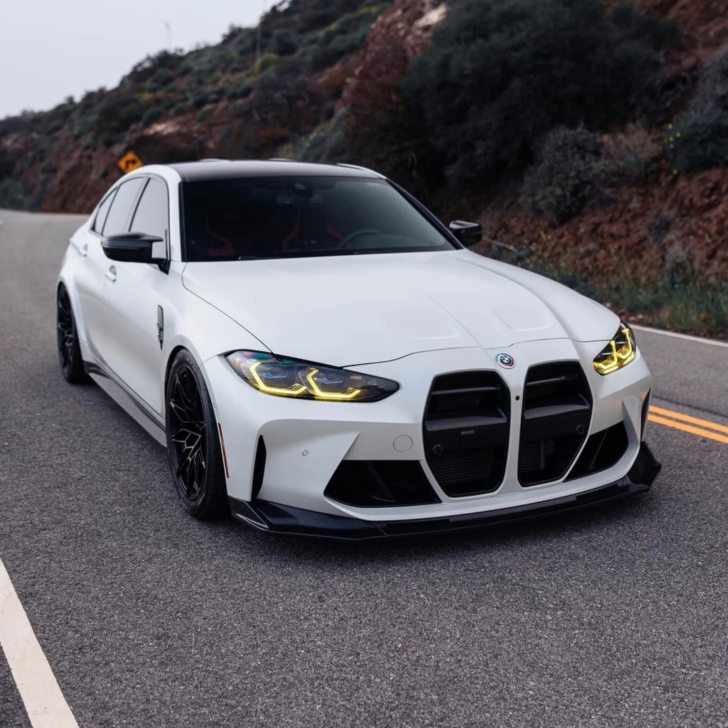 Juego de Módulos de Luces LED DRL Amarillas Estilo CSL para BMW Serie 4 G22/G23/G26 (2021-2025)