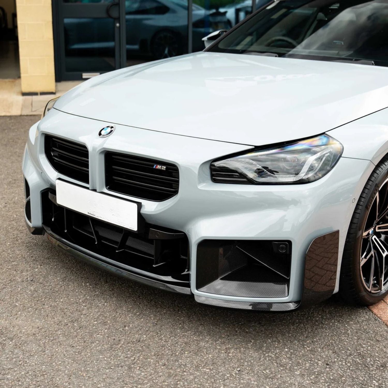 BMW M2 G87 Pre-Preg Dry Carbon Fibre Performance Style Front Lip Splitter By OPTIC (2023+)