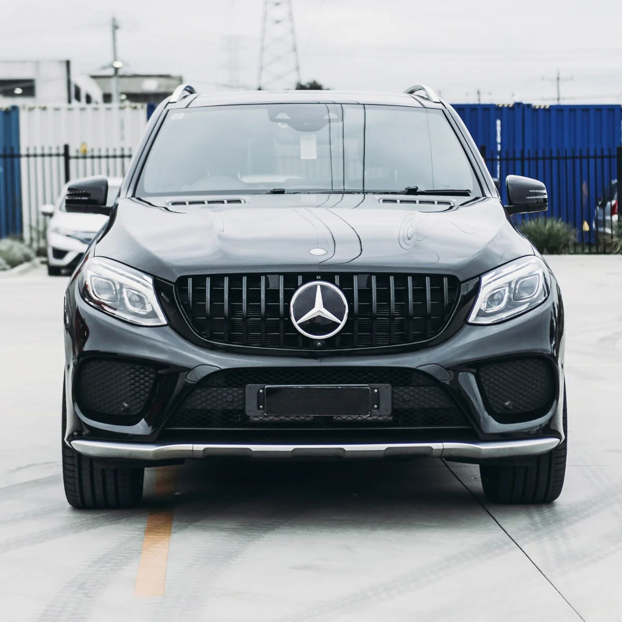 Mercedes GLE W166 SUV Gloss Black Panamericana GT Style Grill (2015-2019)