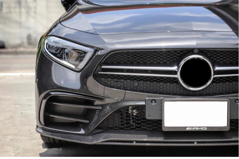 Mercedes CLS C257 AMG Style Carbon Fibre Front Lip Splitter (2018-2021)