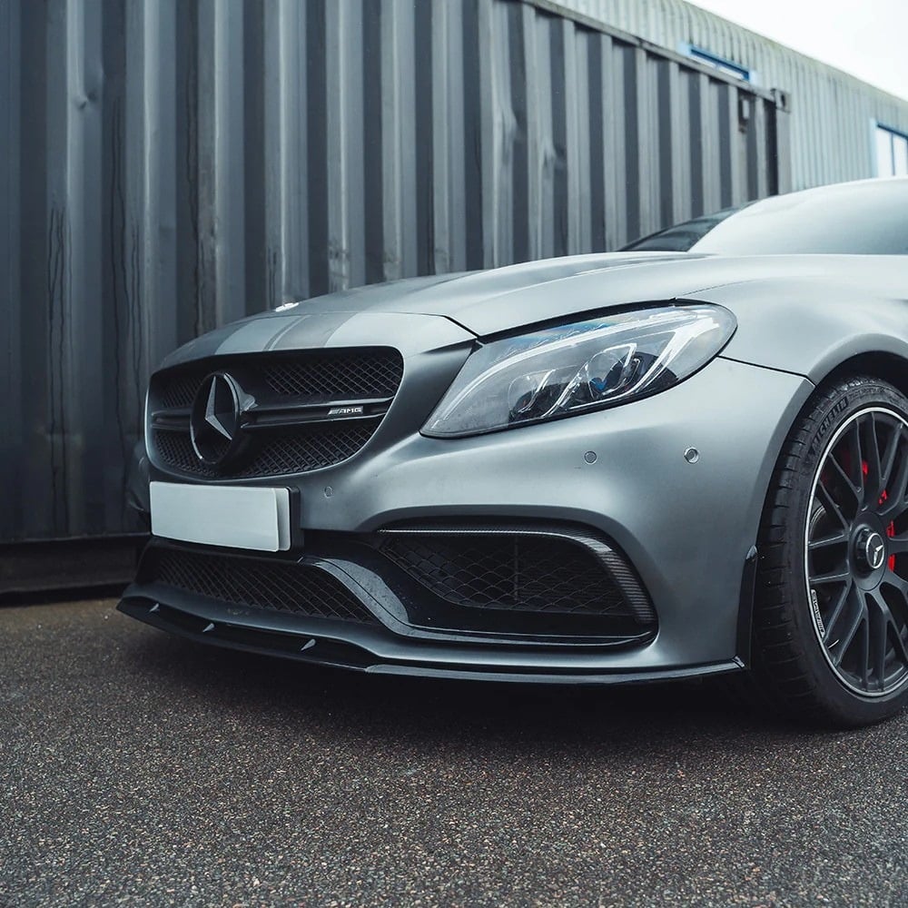 Mercedes W205 C63 AMG Coupé Lip Frontal Negro Brillo (2015-2022)
