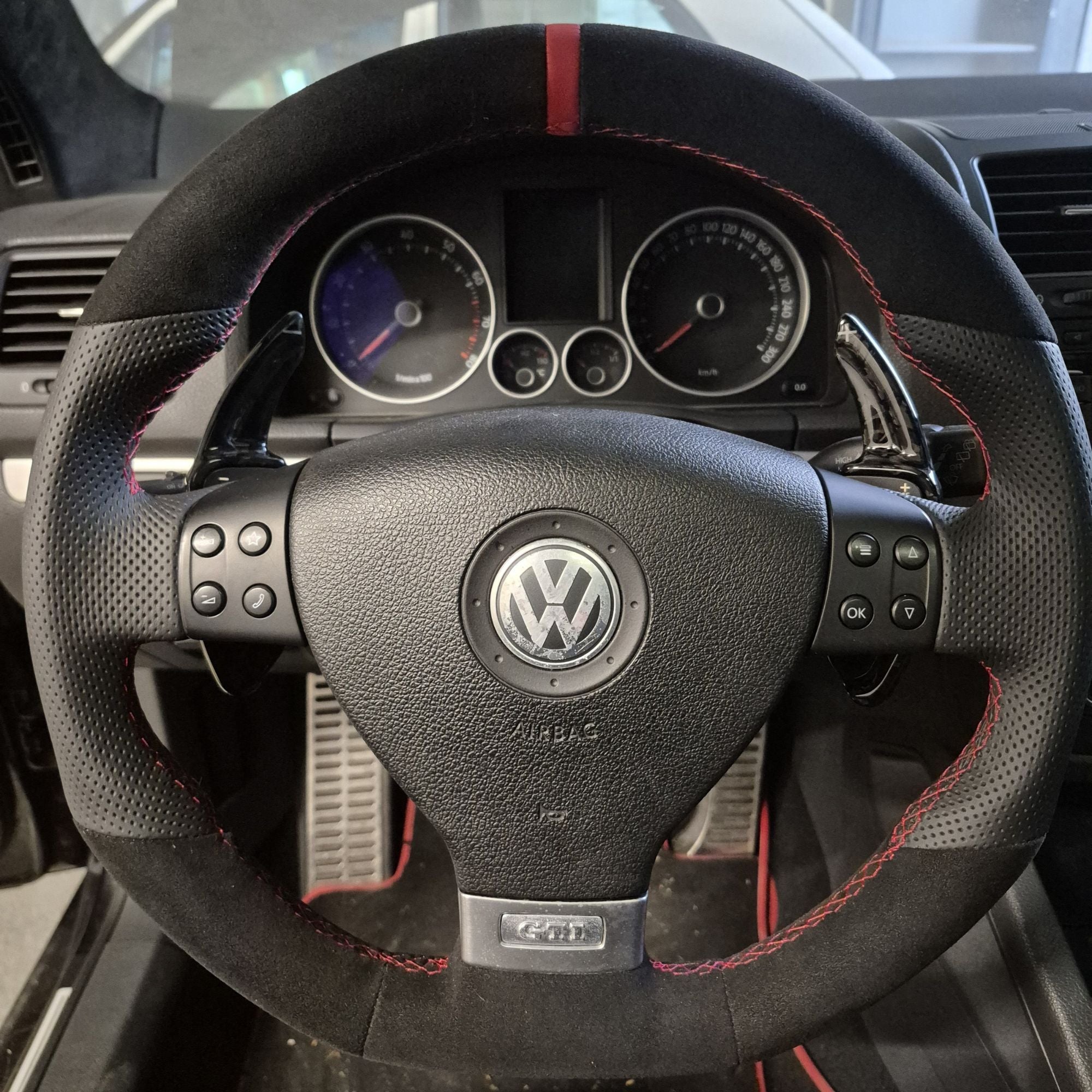 Forjado Carbon Fibre DSG Paddle Shifters Para VW Golf Polo Scirocco (2008-2013)