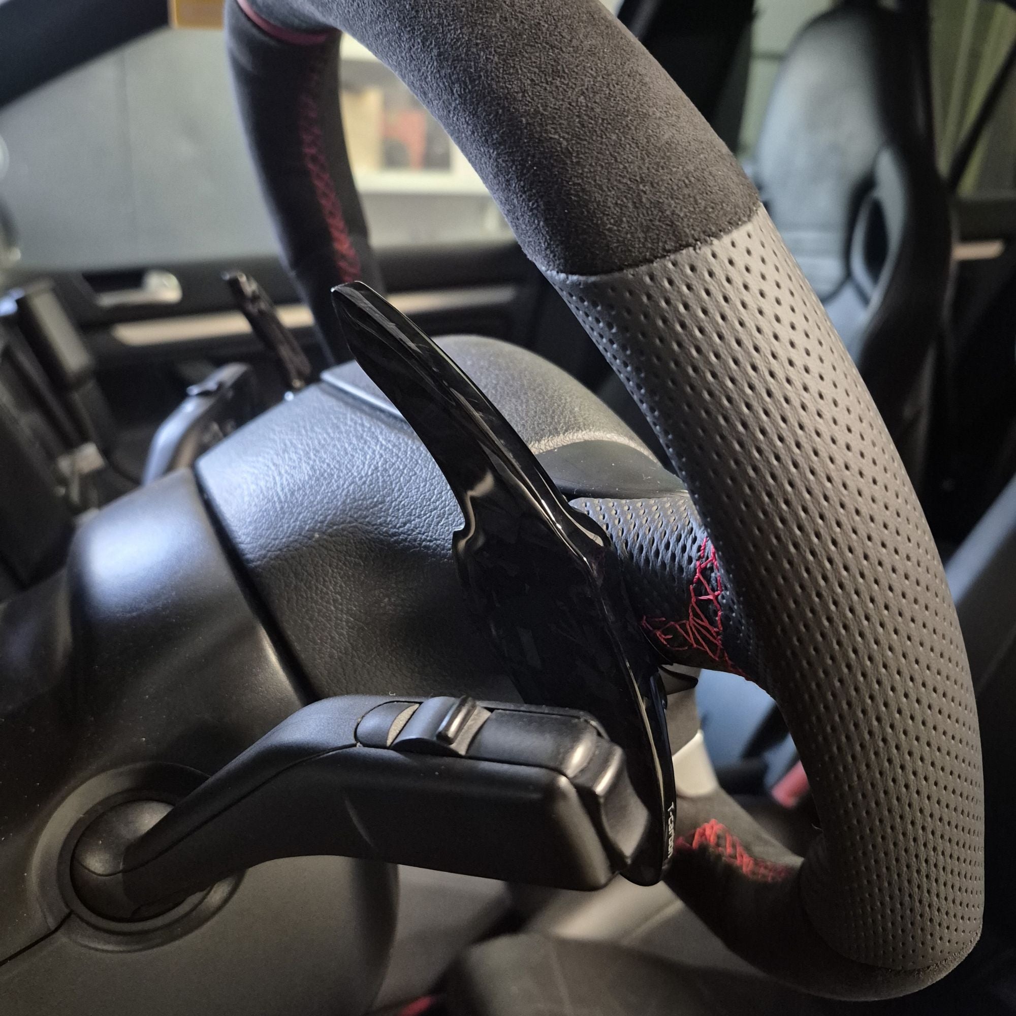 Forjado Carbon Fibre DSG Paddle Shifters Para VW Golf Polo Scirocco (2008-2013)