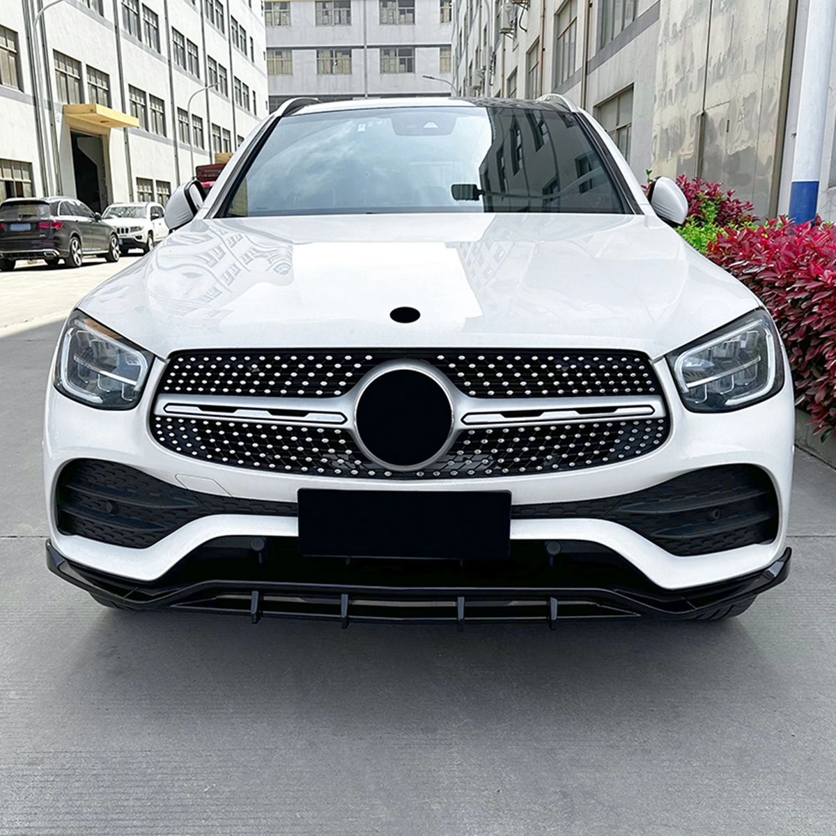 Mercedes GLC X253/C253 Facelift Lip Frontal Negro Brillo (2020-2022)