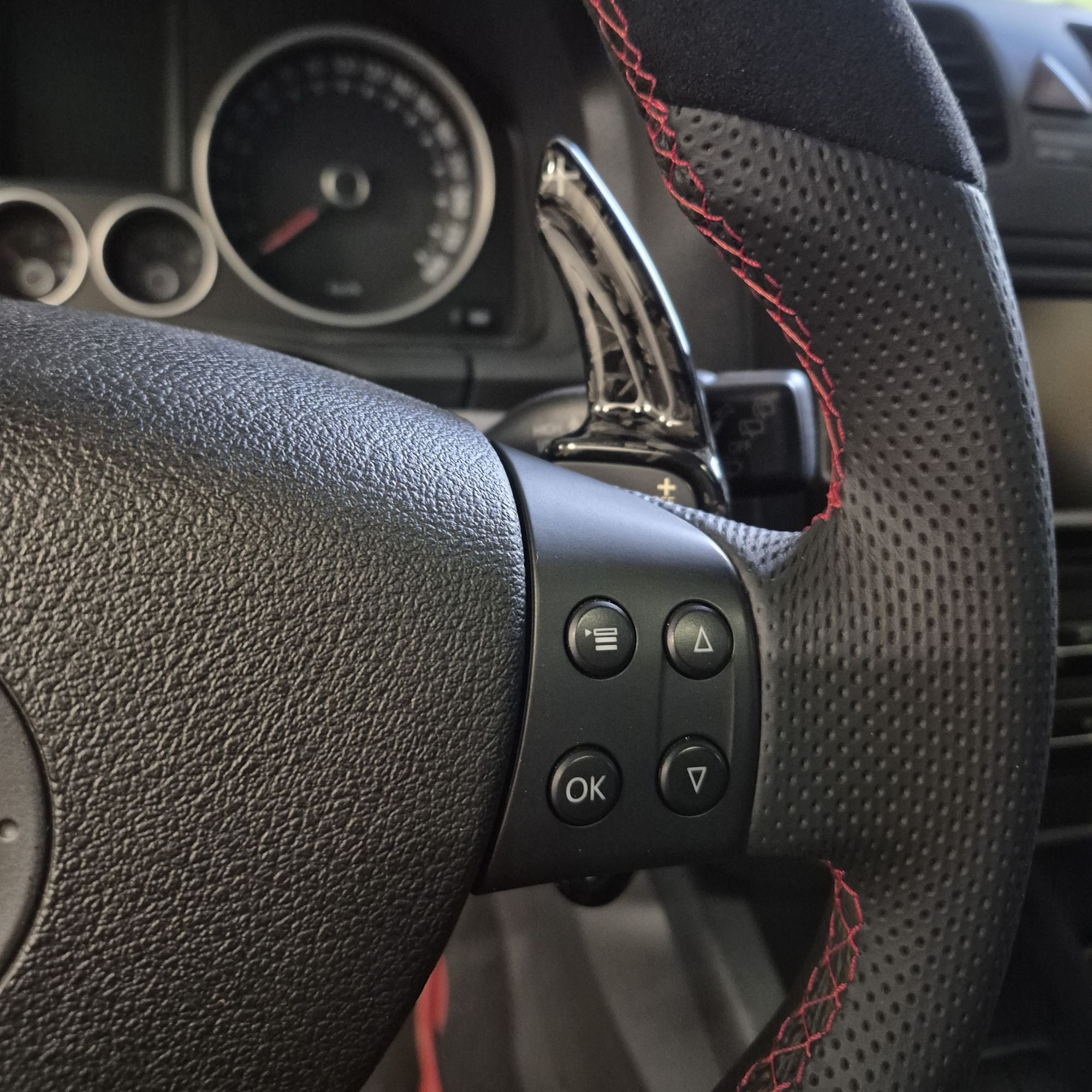 Forjado Carbon Fibre DSG Paddle Shifters Para VW Golf Polo Scirocco (2008-2013)