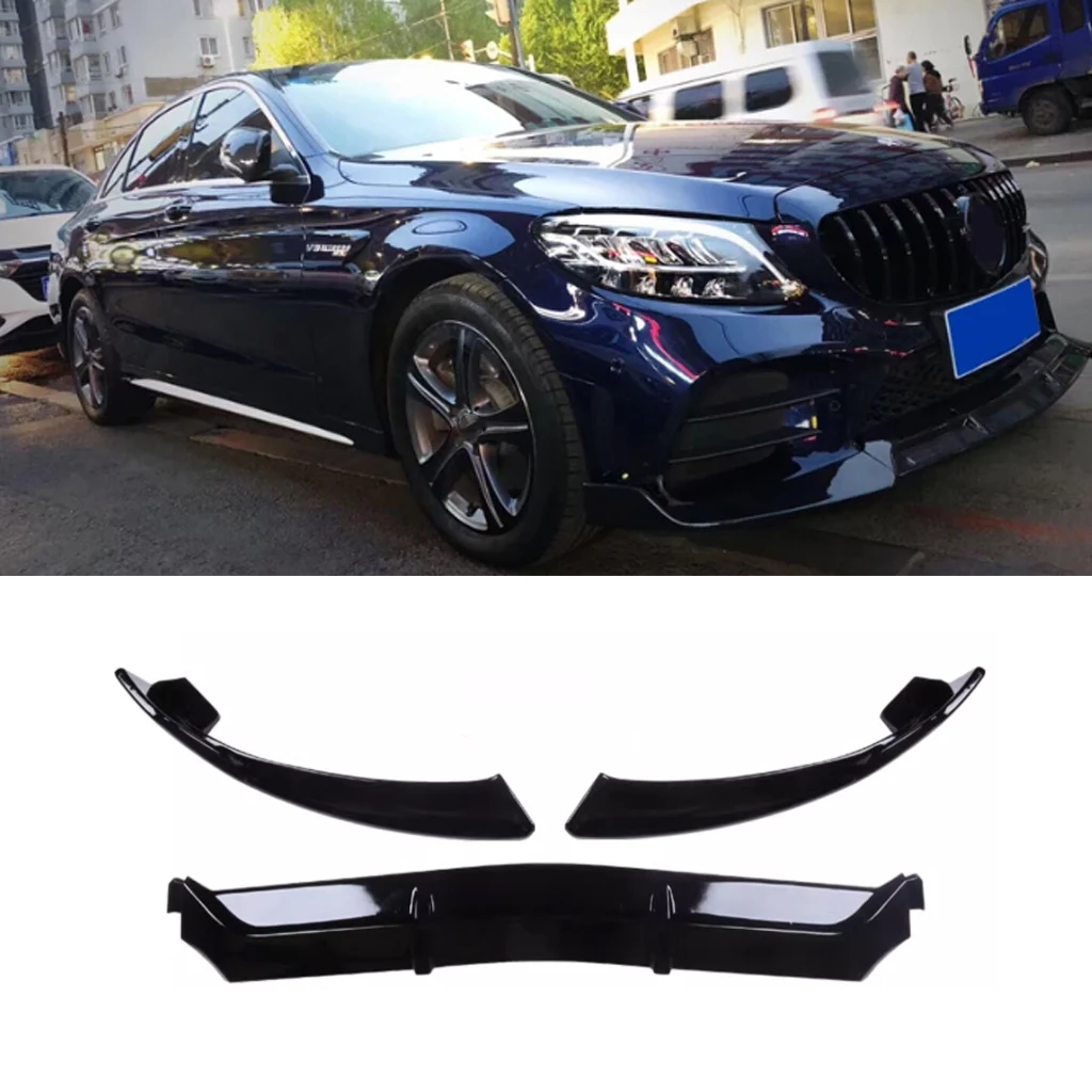 Mercedes GLC X253/C253 Lip Frontal Negro Brillo (2016-2019)