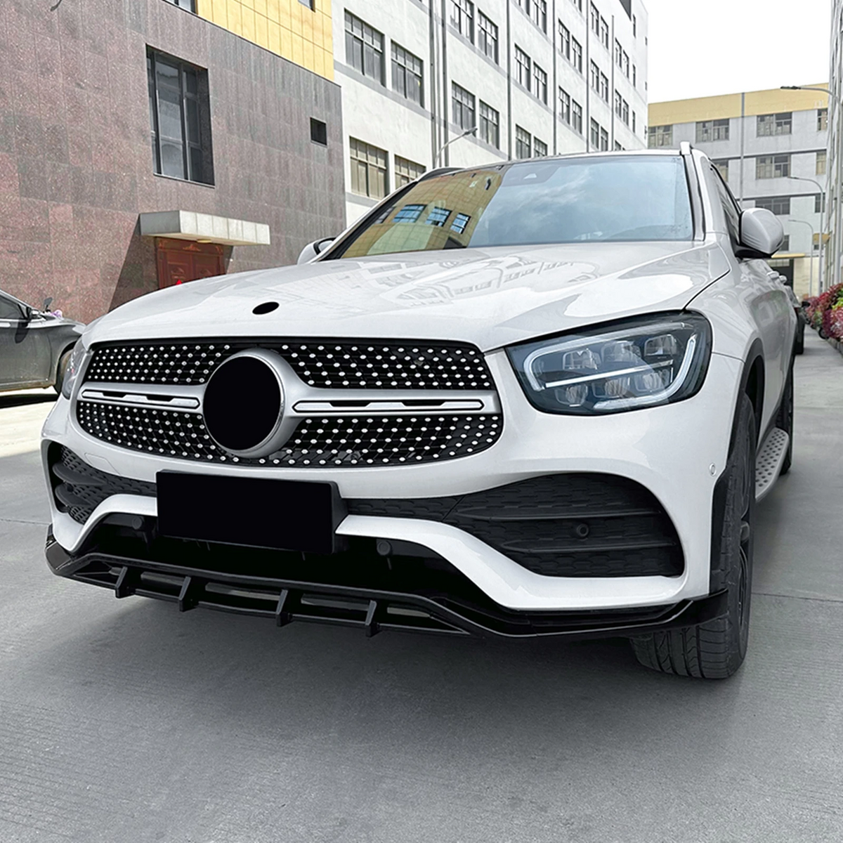 Mercedes GLC X253/C253 Facelift Lip Frontal Negro Brillo (2020-2022)