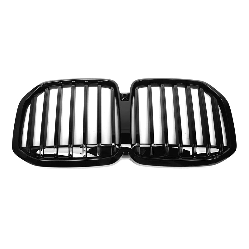 BMW X7 G07 LCI Gloss Black Single Slat Front Grills (2023+)