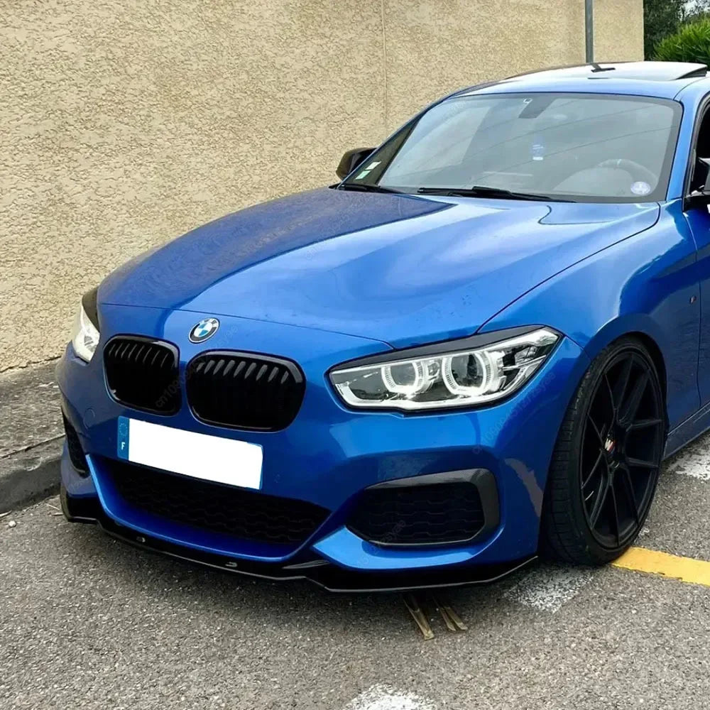 Splitter labio delantero BMW Serie 1 F20/F21 PRE-LCI Competition Style Gloss Black (2011-2014)