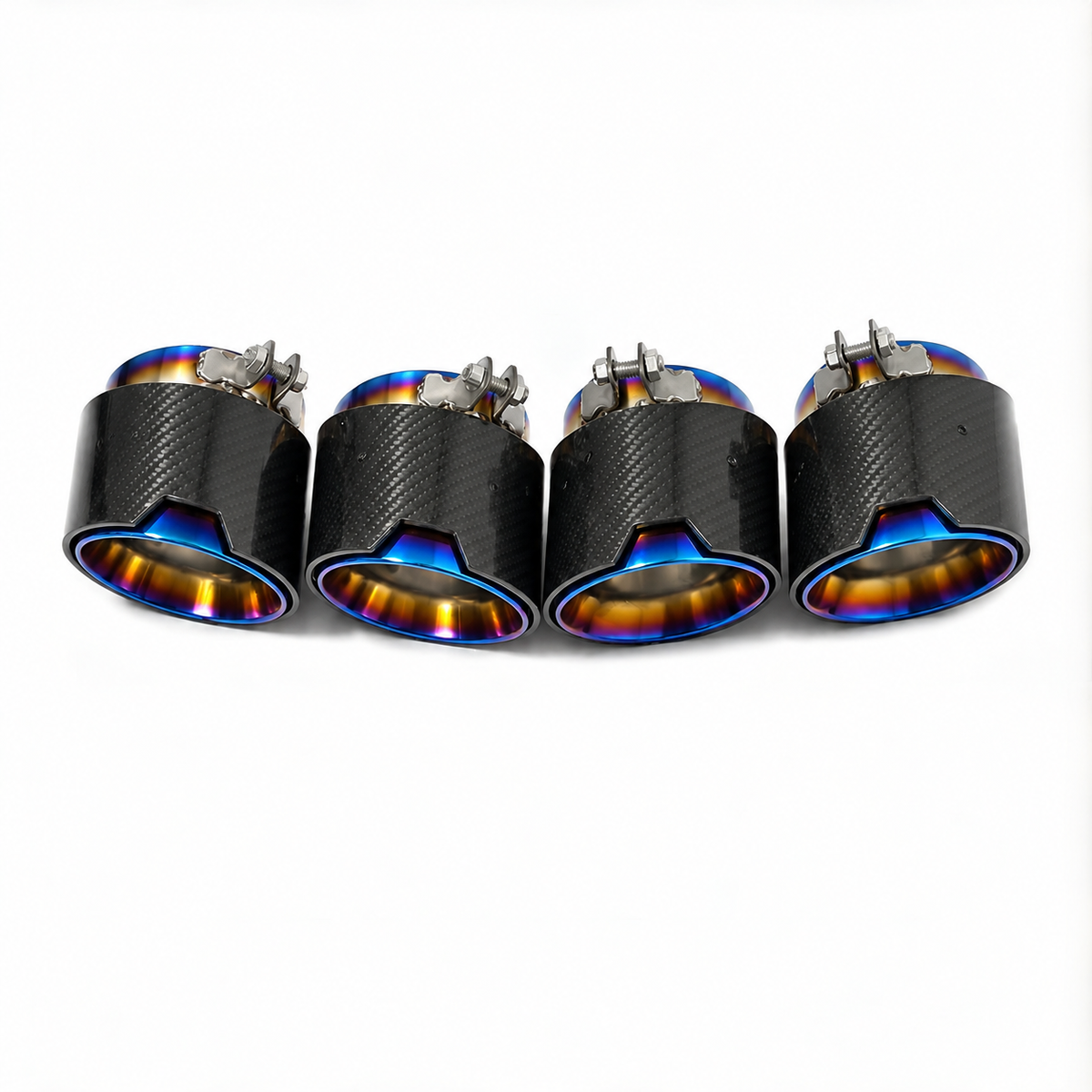 Colas de escape de carbono corte biselado para BMW M5 G90/G99